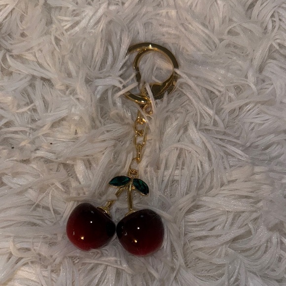 Jewelry - Cherry Charm Gold Keychain